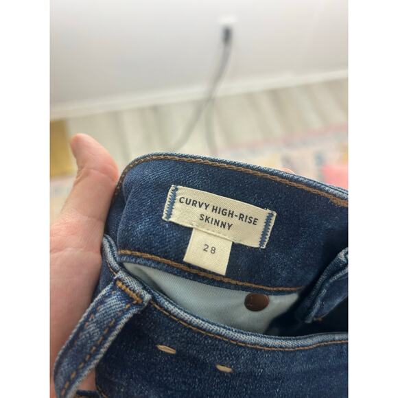 Madewell Curvy High Rise Skinny Jeans Sz 28 - Picture 5 of 8